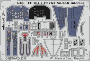 Su-25K - Interior [SMER] · EDU FE764 ·  Eduard · 1:48