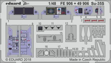 SU-35S Flanker E [Great Wall Hobby] · EDU FE906 ·  Eduard · 1:48
