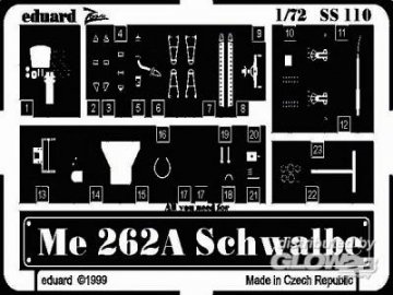 Messerschmitt Me 262 A Schwalbe &middot; EDU SS110 &middot;  Eduard &middot; 1:72