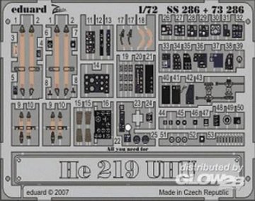 Heinkel He 219 UHU S.A. [Dragon] · EDU SS286 ·  Eduard · 1:72