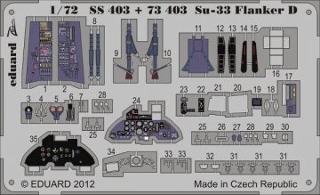Su-33 Flanker D S.A. [Hasegawa] · EDU SS403 ·  Eduard · 1:72
