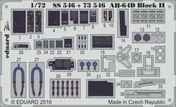 AH-64D Block II - Interior [Academy] · EDU SS546 ·  Eduard · 1:72