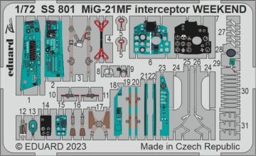 MiG-21MF - Interceptor - Weekend [Eduard] · EDU SS801 ·  Eduard · 1:72