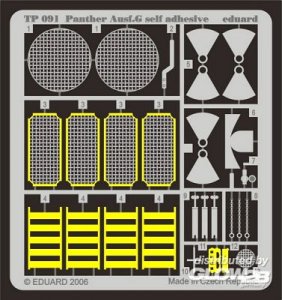 Panther Ausf.G self adhesive f�r Dragon Bausatz &middot; EDU TP091 &middot;  Eduard &middot; 1:35