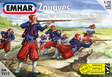Zouaves Crimean War 1854-56 & Franco Prussian War 1870-71 &middot; EM 7212 &middot;  Emhar &middot; 1:72