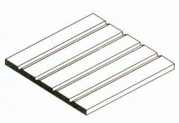 Strukturplatte, 300x600x1,0 mm. Raster 3,20 mm, 1 Stck · EV 514125 ·  Evergreen