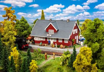 Schwedischer Bahnhof &middot; FAL 110160 &middot;  Faller &middot; H0