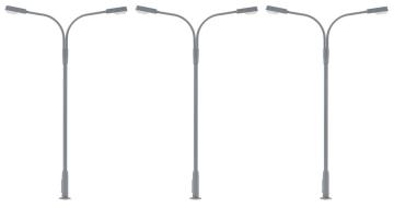 LED-Kofferleuchte, zweiarmig, kaltwei - 3 Stck · FAL 180120 ·  Faller · H0
