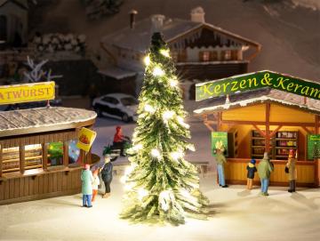 Weihnachtsbaum mit Beleuchtung · FAL 181245 ·  Faller · H0