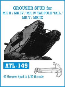 GROUSER SPUD for MK II/MK IV /MKIV TADPOLE TAIL/MK V/MK IX · FRI ATL149 · Friulmodel · 1:35 GROUSER SPUD for MK II/MK IV /MKIV TADPOLE TAIL/MK V/MK IX · FRI ATL149 · Friulmodel · 1:35