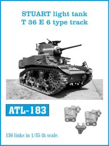 STUART light tank T 36 E 6 type track &middot; FRI ATL183 &middot;  Friulmodel &middot; 1:35
