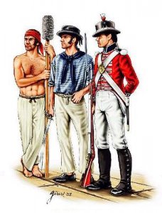 Britische Marineinfanteristen und Seeleute · HAT 8098 ·  HT Industrie · 1:72