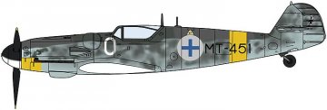 Messerschmitt Me BF109 G6 Juutilainen mit Figur &middot; HG 608242 &middot;  Hasegawa &middot; 1:32