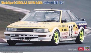 WedsSport Corolla Levin AE92, 1989 Inter Tec &middot; HG 620531 &middot;  Hasegawa &middot; 1:24