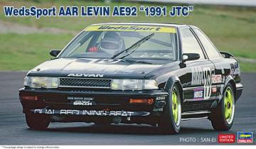 WedsSport AAR Levin AE92, 1991 JTC &middot; HG 620702 &middot;  Hasegawa &middot; 1:24