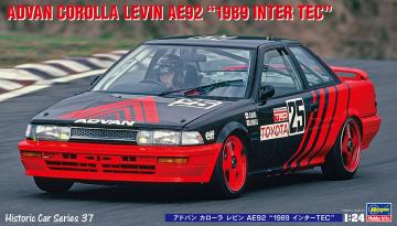 Advan Corolla Levin, AE92, 1989 Inter Tec · HG 621137 ·  Hasegawa · 1:24