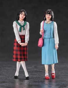 80s Girls figures, 2 kit · HG 629108 ·  Hasegawa · 1:24