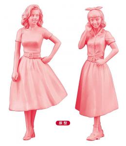 US-Girls im Stil der 50er Jahre, 2 St�ck &middot; HG 629110 &middot;  Hasegawa &middot; 1:24