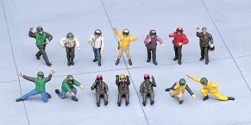 U.S. Navy Pilot Deck Crew A · HG 636006 ·  Hasegawa · 1:48