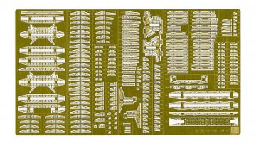 Detail Up Etching Parts Super for IJN Aircraft Carrier Akagi. Teile f�r das Flugdeck, Metallplatte mit Schiffsname usw. &middot; HG 640071 &middot;  Hasegawa &middot; 1:350
