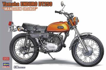 Yamaha Eduro DT250, Mandarin Orange &middot; HG 652329 &middot;  Hasegawa &middot; 1:10
