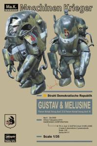 PKA Ausf. G Gustav & M Melusine (2 Baustze) · HG 664117 ·  Hasegawa · 1:35
