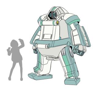 MechatroCHUNK no. 2 Grayish Mint & Support Girl &middot; HG 664793 &middot;  Hasegawa &middot; 1:35