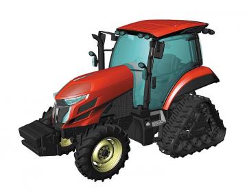 Yanmar Traktor mit Raupen-Antrieb &middot; HG 666104 &middot;  Hasegawa &middot; 1:35