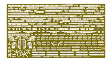 Detail Up Etching Parts Basic A for IJN Aircraft Carrier Akagi, Handl�ufe f�r alle Decks usw. &middot; HG 672126 &middot;  Hasegawa &middot; 1:350