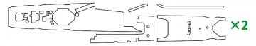 IJN Asashio Klasse, Bemalungsschablone f.Linoleum-Deck · HG 672171 · Hasegawa · 1:700 IJN Asashio Klasse, Bemalungsschablone f.Linoleum-Deck · HG 672171 · Hasegawa · 1:700