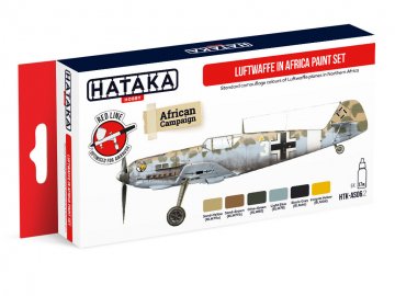 Luftwaffe in Africa - Red Line Paint set (6 x 17ml) · HTK AS006 ·  Hataka