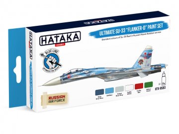 Ultimate Su-33 Flanker-D - Blue Line Paint set (6 x 17ml) · HTK BS083 ·  Hataka