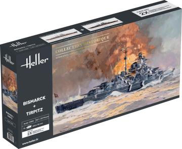 Bismarck + Tirpitz - Twinset · HE 85078 ·  Heller · 1:400