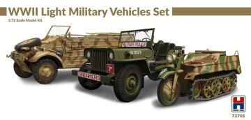 WWII Light Military Vehicles Set &middot; HB2 72705 &middot;  Hobby 2000 &middot; 1:72