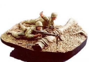 U.S. Marine gunner & grenadier with base · HF 517 ·  Hobby Fan · 1:35