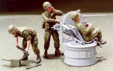 M35A1 Quad-50 gun truck crew- 3 Figures &middot; HF 530 &middot;  Hobby Fan &middot; 1:35