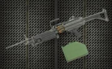 Resin arms U.S. M249 Minimi machine gun · HF 604 ·  Hobby Fan · 1:4