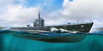 USS GATO SS-212 1941 &middot; HBO 83523 &middot;  HobbyBoss &middot; 1:350
