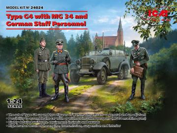 Type G4 with MG 34 and German Staff Personnel · ICM 24024 ·  ICM · 1:24