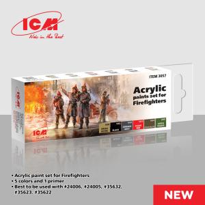 Acrylic Paint Set - Firefighters [6 x 12 ml] · ICM 3057 ·  ICM