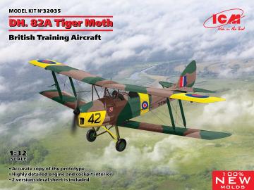 D.H. 82A Tiger Moth, British Training Aircraft · ICM 32035 ·  ICM · 1:32