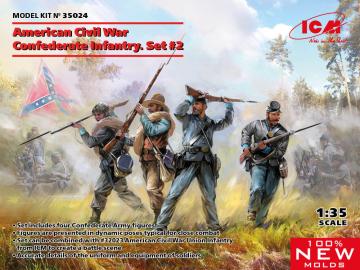 American Civil War Confederate Infantry - Set 2  · ICM 35024 ·  ICM · 1:35