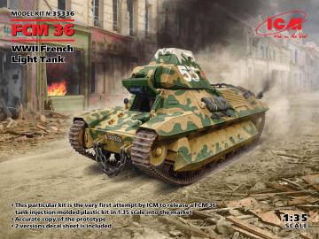 FCM 36, WWII French Light Tank · ICM 35336 ·  ICM · 1:35