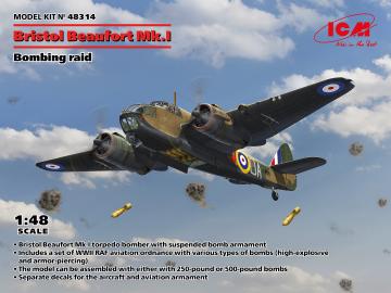 Bristol Beaufort Mk.I. Bombing raid &middot; ICM 48314 &middot;  ICM &middot; 1:48