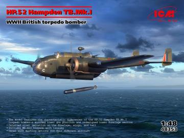 HP.52 Hampden TB.Mk.I - WWII British torpedo bomber &middot; ICM 48353 &middot;  ICM &middot; 1:48