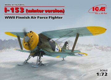 I-153,WWII Finnish Air Force Fighter winter version · ICM 72075 ·  ICM · 1:72