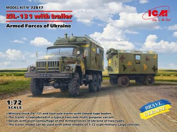ZiL-131, Truck with trailer Armed Forces of Ukraine · ICM 72817 ·  ICM · 1:72