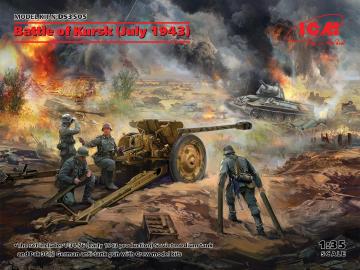 Battle of Kursk (July 1943) (T-34-76 (early 1943),Pak 36(r ) with Crew(4 figures)) &middot; ICM DS3505 &middot;  ICM &middot; 1:35