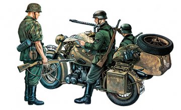 BMW R 75 mit Beiwagen · IT 0315 ·  Italeri · 1:35