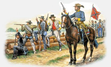 Confederate Infantry · IT 6014 ·  Italeri · 1:72